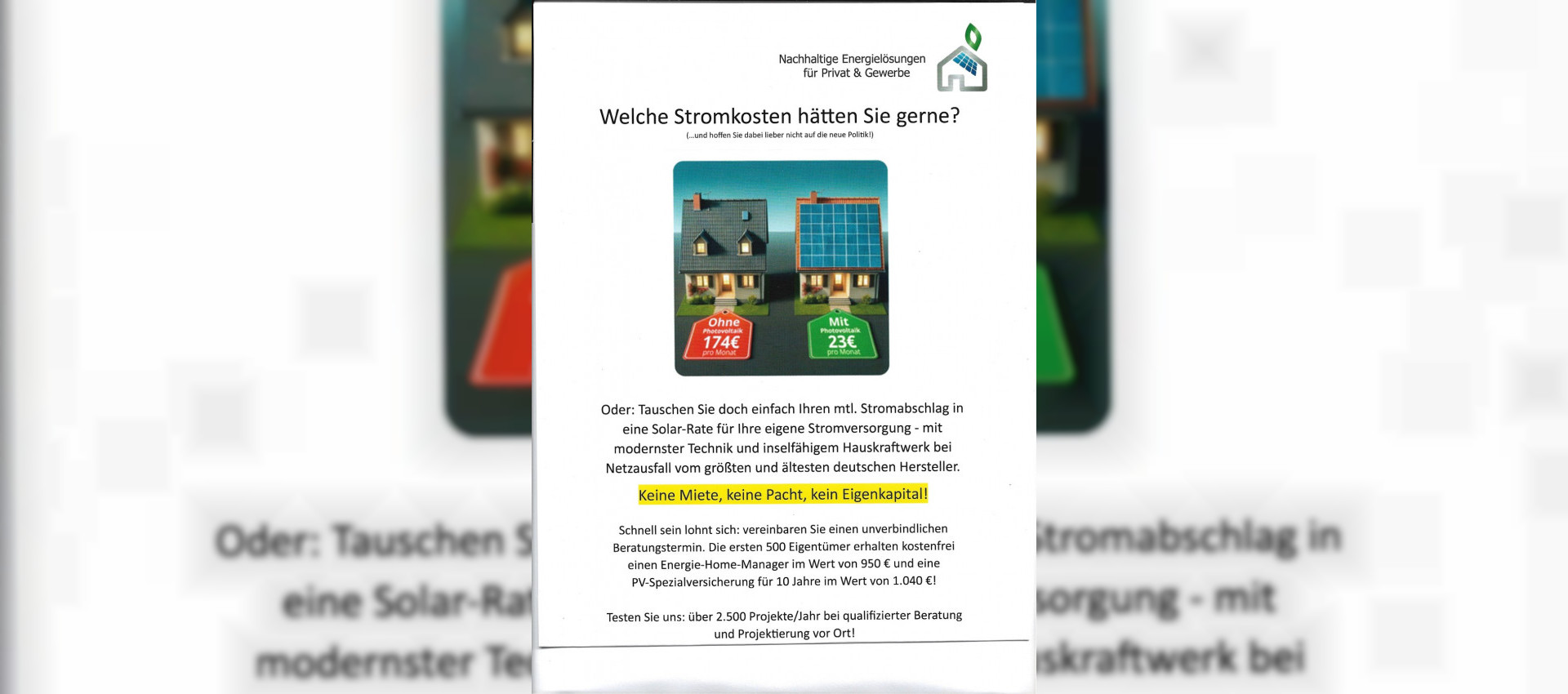 Ihre Photovoltaik-Anlage ohne Eigenkapital